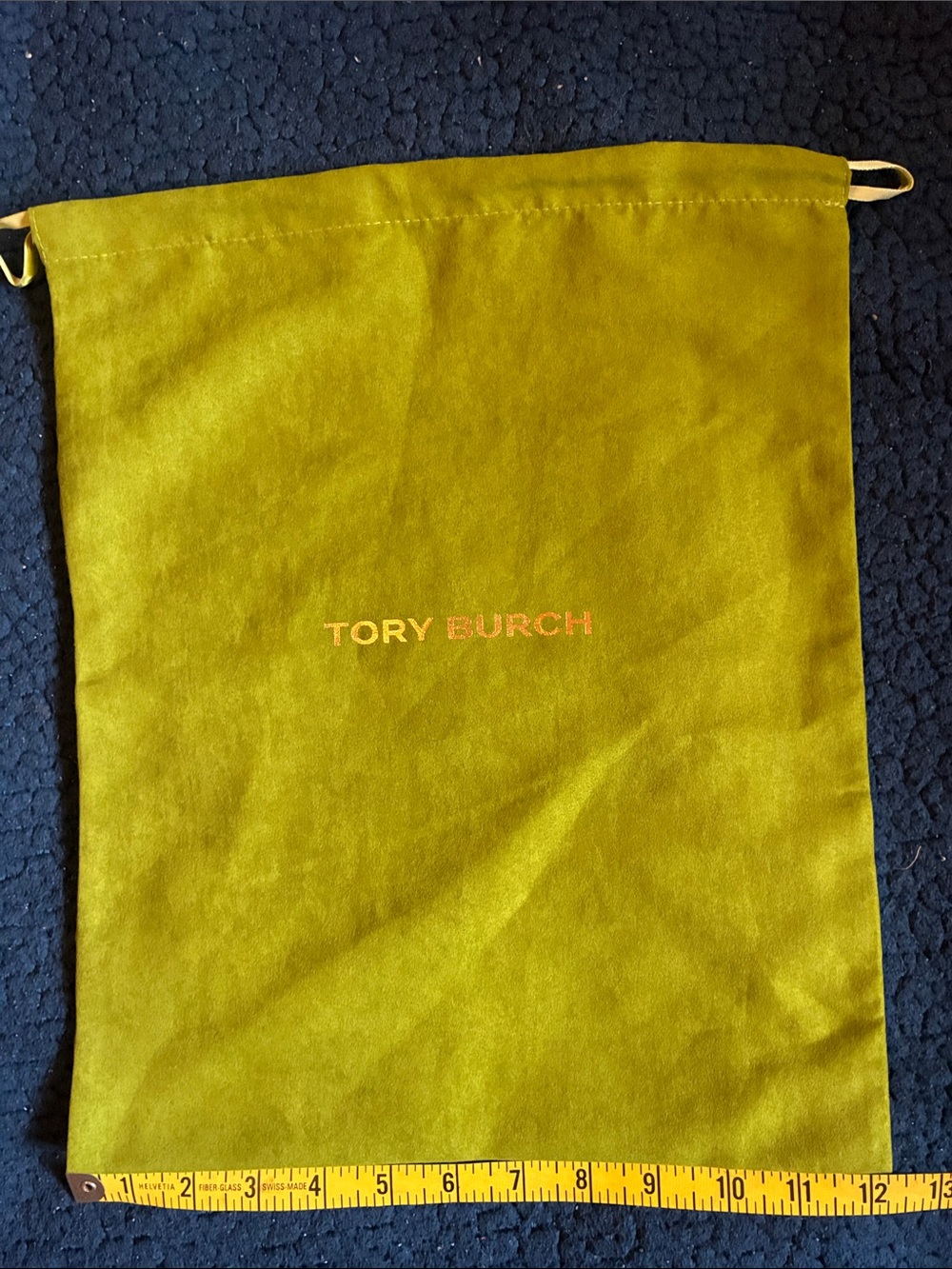 Tory Burch Olive Green Drawstring Dust Bag